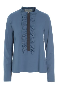 Damen Henriette Steffensen Copenhagen BLUSE M/ RÜSCHEN | 96090