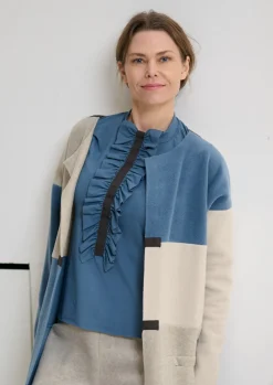 Damen Henriette Steffensen Copenhagen BLUSE M/ RÜSCHEN | 96090