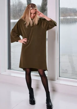 Damen Henriette Steffensen Copenhagen KLEID MIT HOHEM HALS | 3243