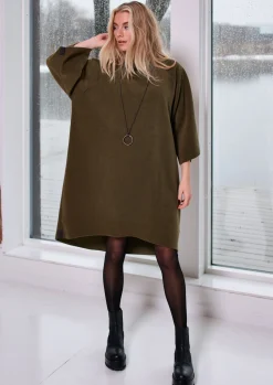 Damen Henriette Steffensen Copenhagen KLEID MIT HOHEM HALS | 3243