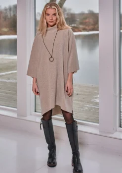 Damen Henriette Steffensen Copenhagen KLEID MIT HOHEM HALS | 3243