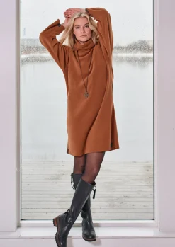 Damen Henriette Steffensen Copenhagen KLEID MIT HOHEM HALS | 3246