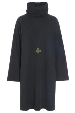 Damen Henriette Steffensen Copenhagen KLEID MIT HOHEM HALS | 3246