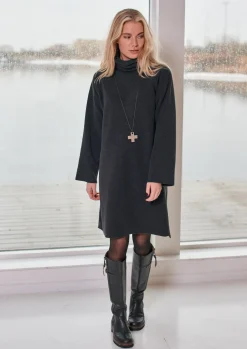 Damen Henriette Steffensen Copenhagen KLEID MIT HOHEM HALS | 3246