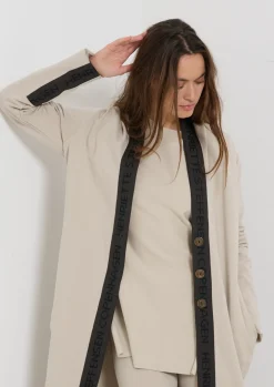 Damen Henriette Steffensen Copenhagen LANGER CARDIGAN MIT MESSINGKNÖPFEN | 77003