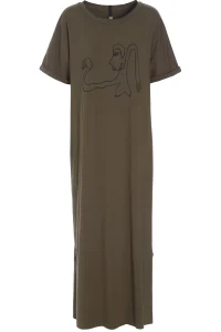 Damen Henriette Steffensen Copenhagen LANGES KLEID M/DRUCKEN | 98038