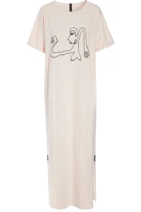 Damen Henriette Steffensen Copenhagen LANGES KLEID M/DRUCKEN | 98038