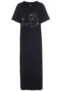 Damen Henriette Steffensen Copenhagen LANGES KLEID M/DRUCKEN | 98038