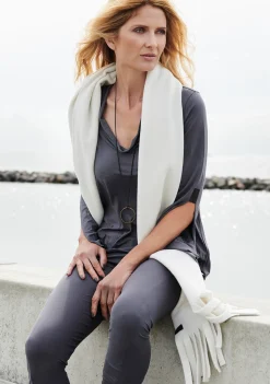 Damen Henriette Steffensen Copenhagen SCHAL MIT FRANSEN | 4077