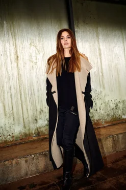 Damen Henriette Steffensen Copenhagen TRENCHCOAT AUS DOPPELLAGIGEM FLEECE | 7145