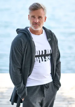 Herren Henriette Steffensen Copenhagen T-SHIRT MIT GRAFIKDRUCK & LANGEN ÄRMELN | 1019CP