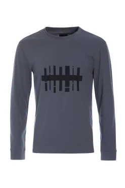 Herren Henriette Steffensen Copenhagen T-SHIRT MIT GRAFIKDRUCK & LANGEN ÄRMELN | 1019CP