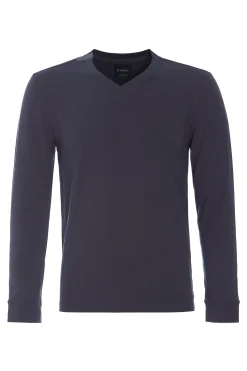 Herren Henriette Steffensen Copenhagen T-SHIRT V-AUSSCHNITT LANGARM | 1021C