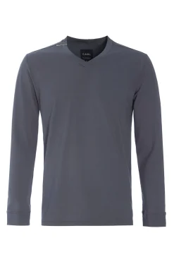 Herren Henriette Steffensen Copenhagen T-SHIRT V-AUSSCHNITT LANGARM | 1021C