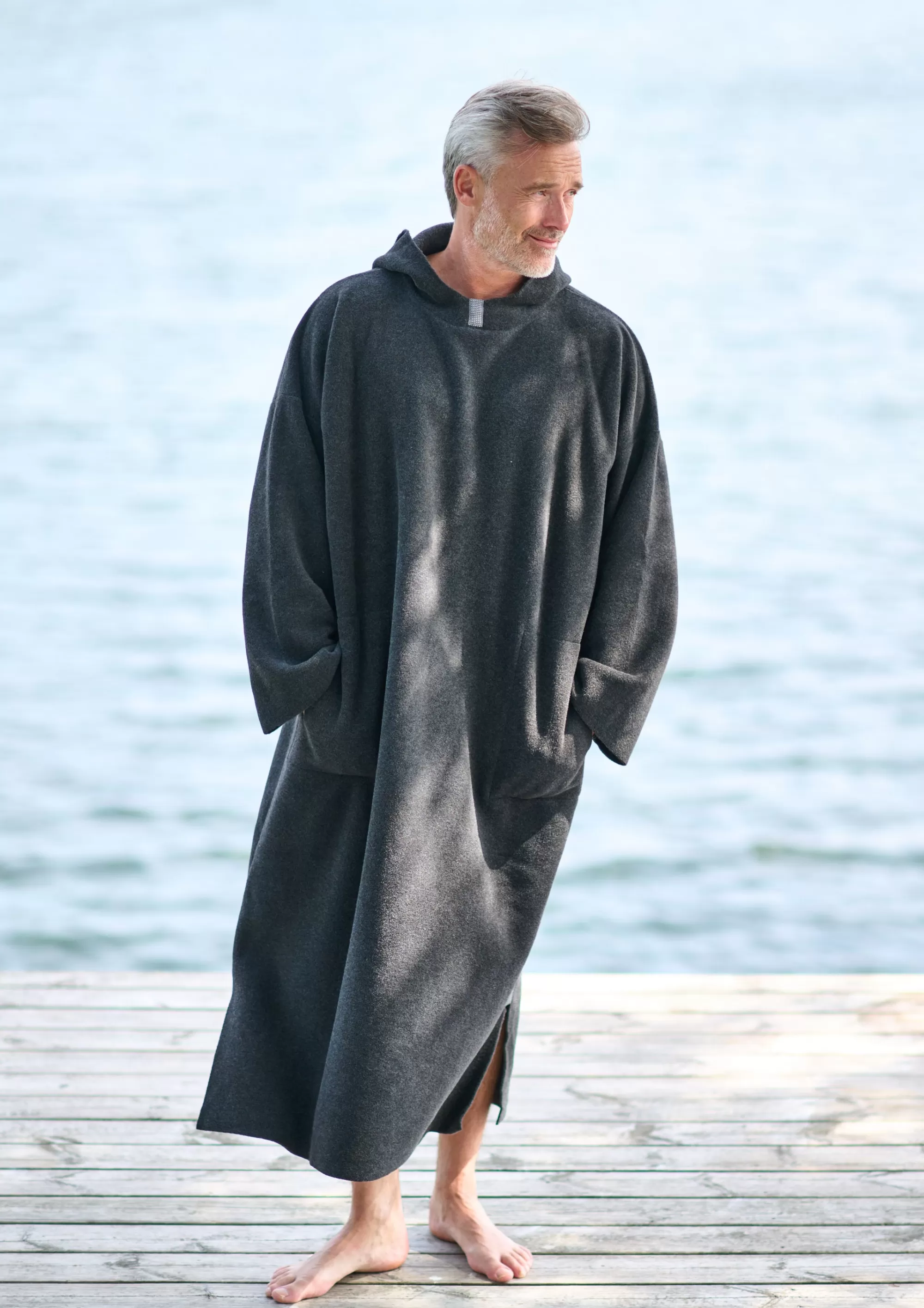 Henriette Steffensen Copenhagen BADEPONCHO HERREN | 4097 SOFT BLACK Online