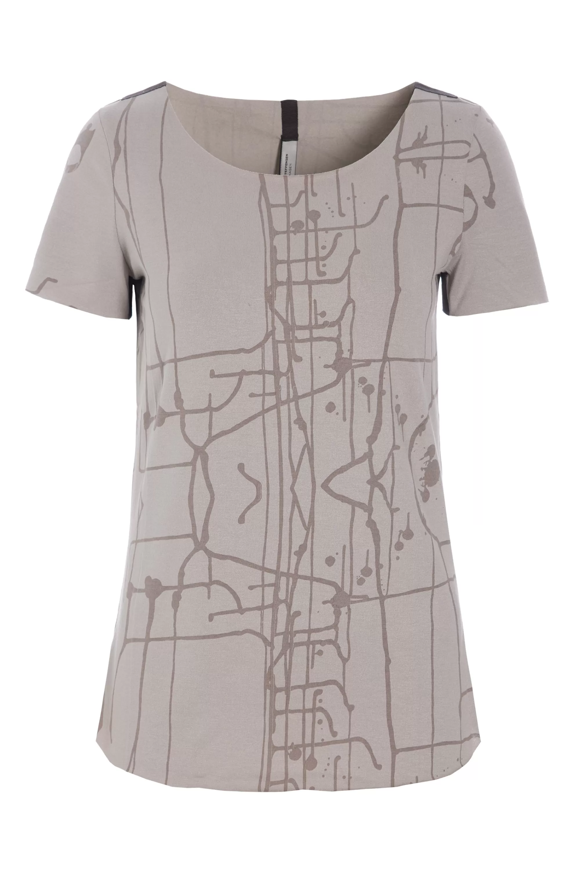 Henriette Steffensen Copenhagen BLUSE | 96045 ART PRINT SAND Best Sale