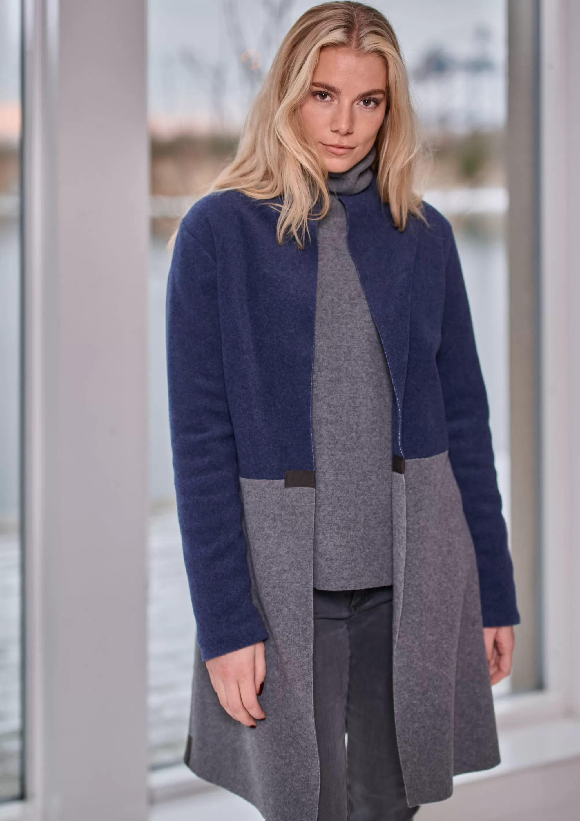 Henriette Steffensen Copenhagen BLUSE HOHER KRAGEN | 1360 GREY Cheap