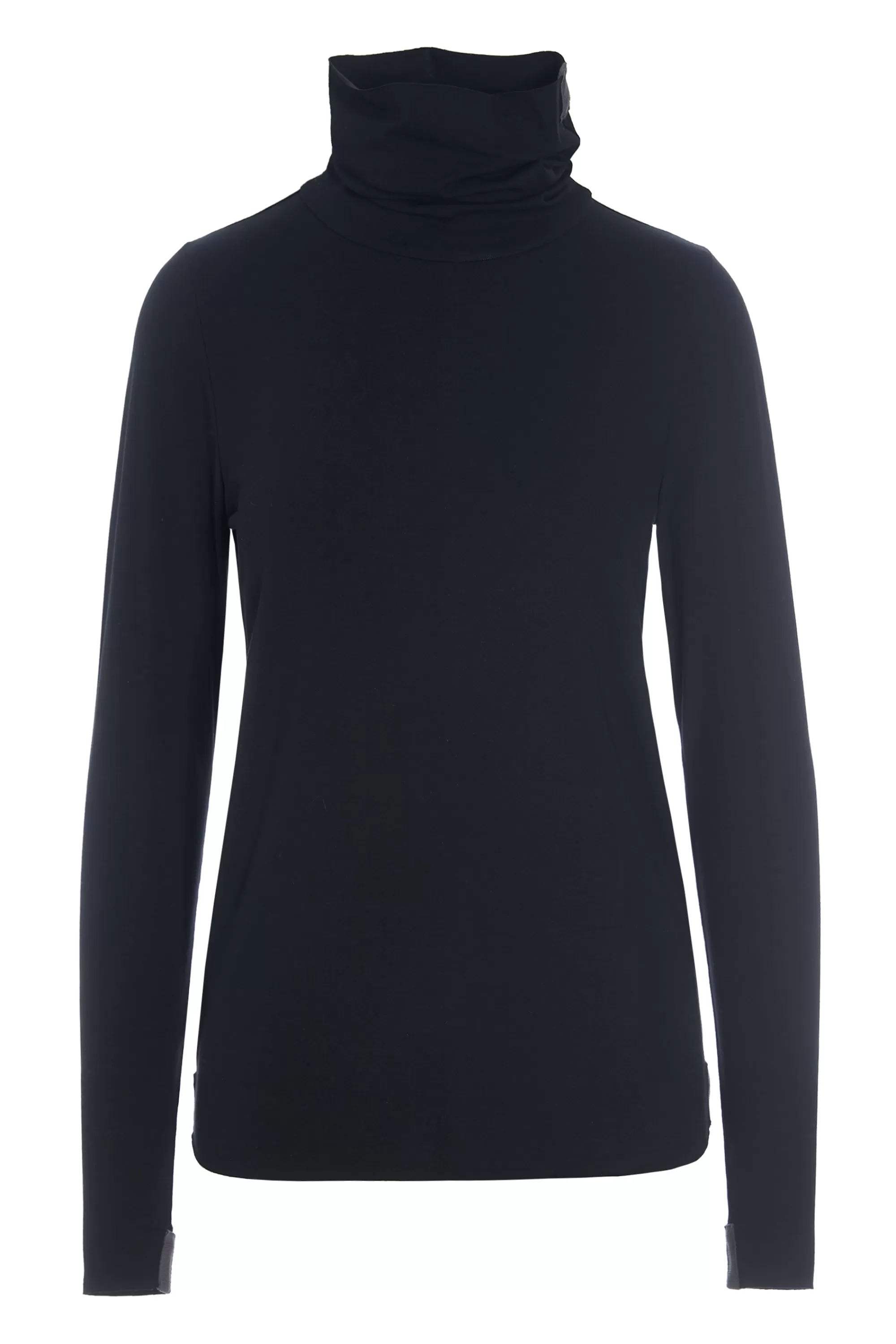 Henriette Steffensen Copenhagen BLUSE HOHER KRAGEN | 96079 BLACK New