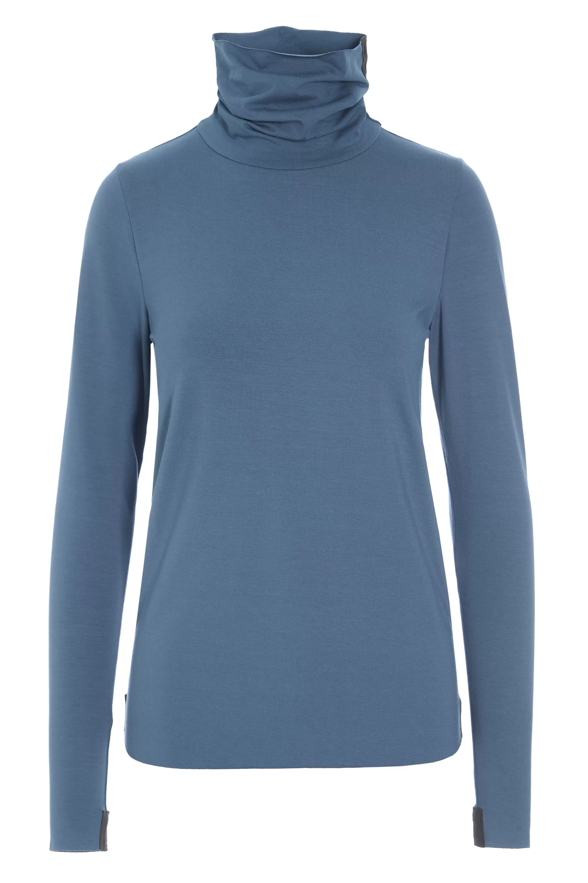 Henriette Steffensen Copenhagen BLUSE HOHER KRAGEN | 96079 DUSTY BLUE Best Sale