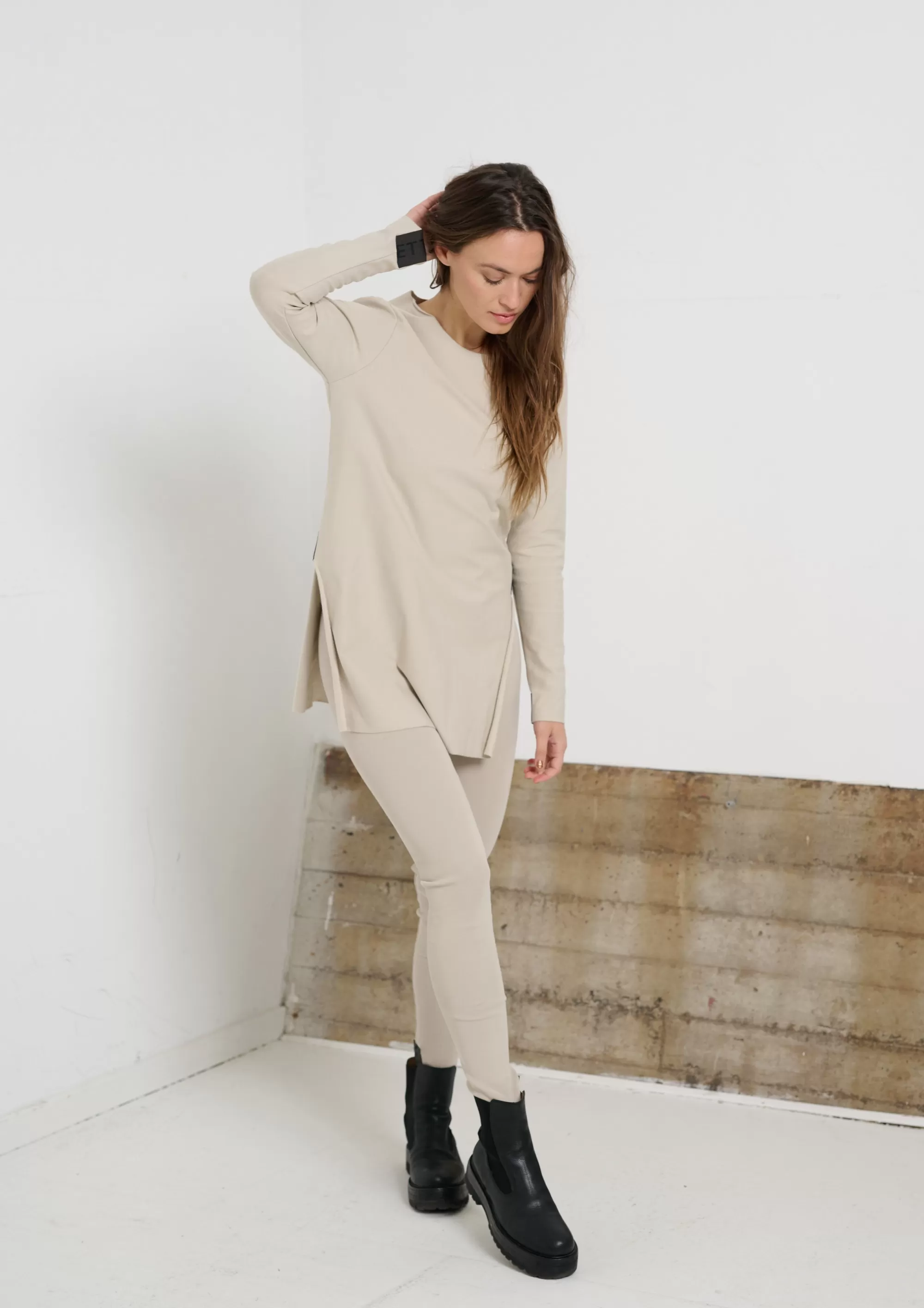 Henriette Steffensen Copenhagen BLUSE LANGER SCHLITZ | 71010 KIT Shop