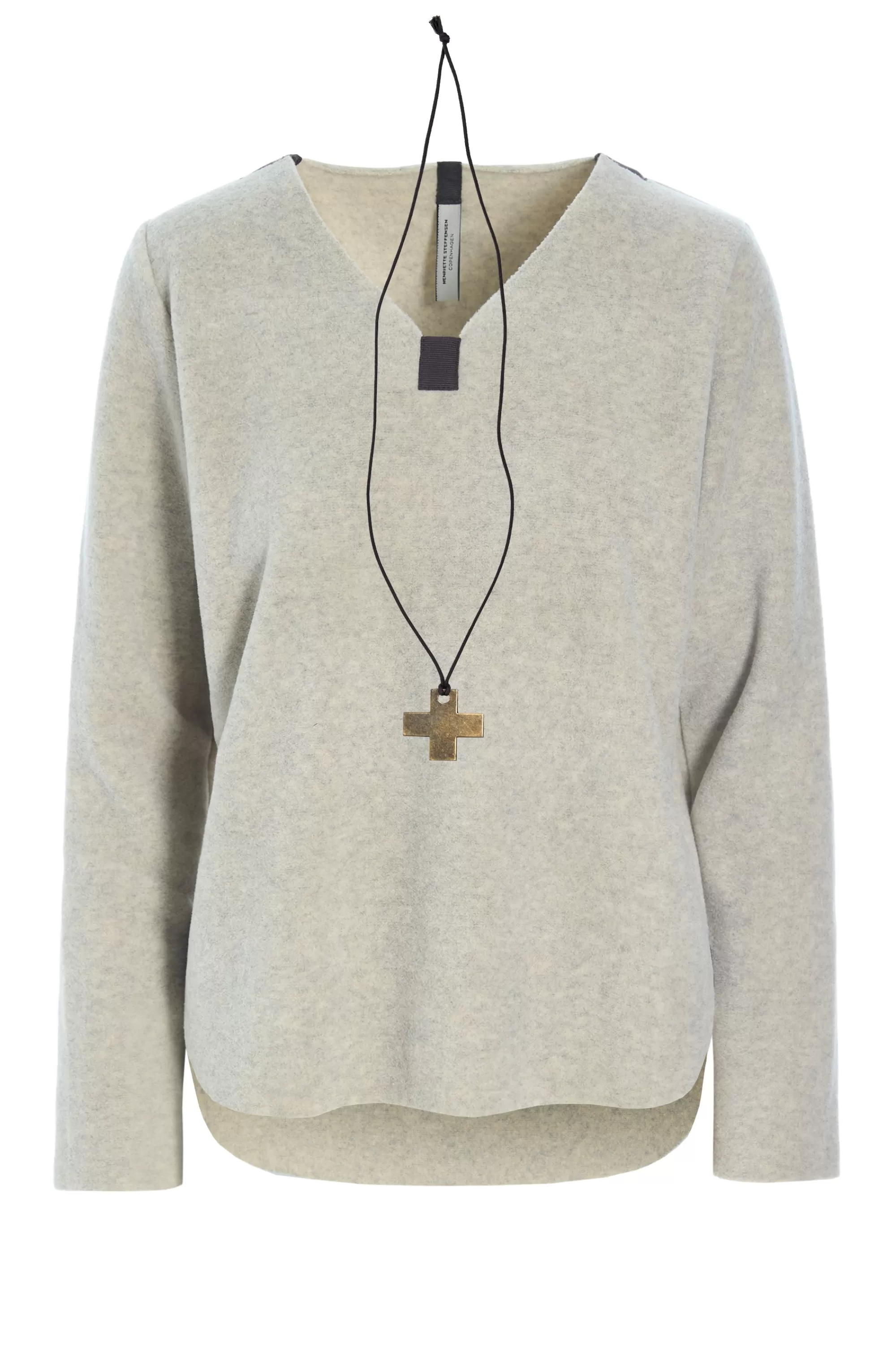 Henriette Steffensen Copenhagen BLUSE M/ HALSKETTE | 1362 SAND Store