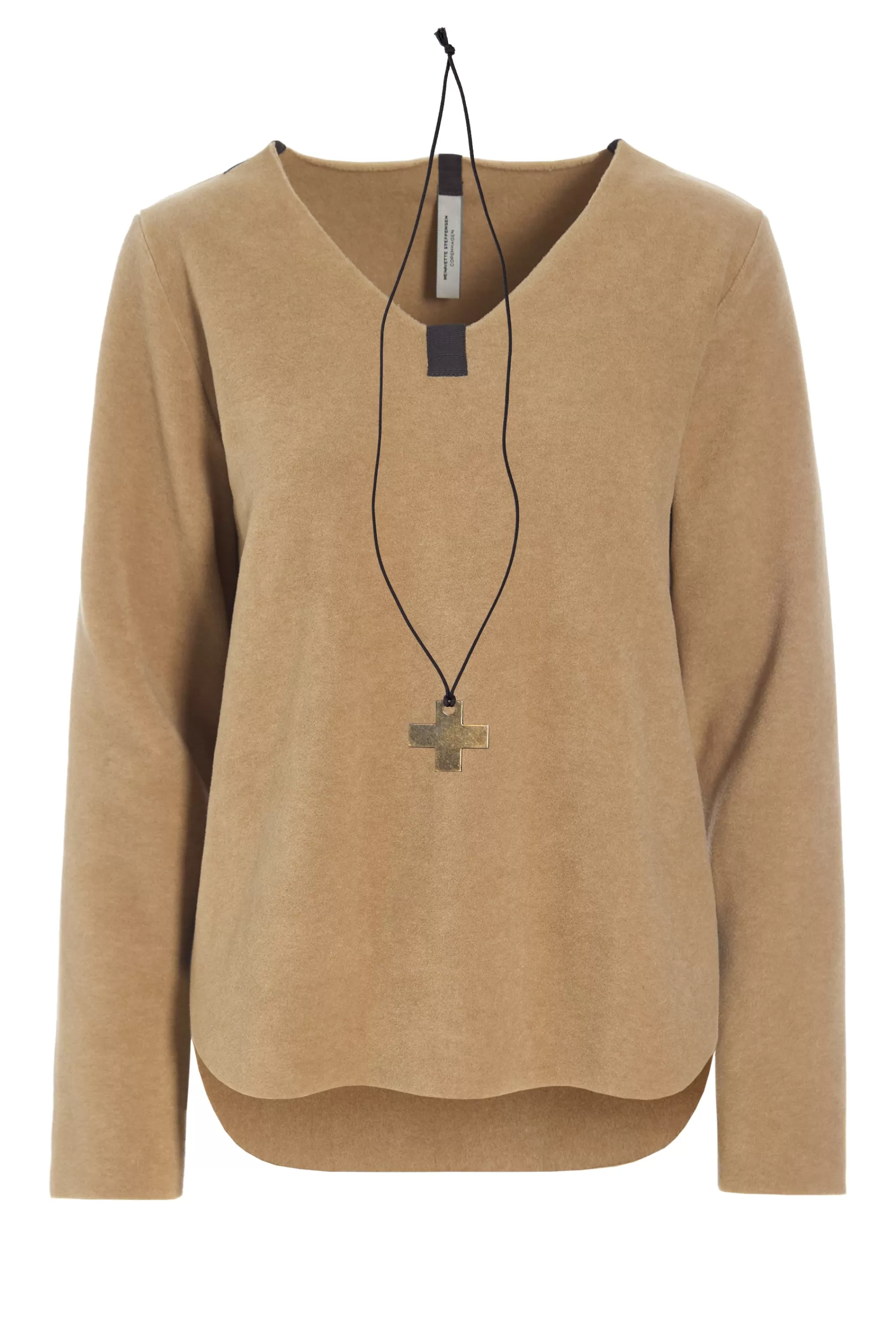 Henriette Steffensen Copenhagen BLUSE M/ HALSKETTE | 1362 CAMEL Hot