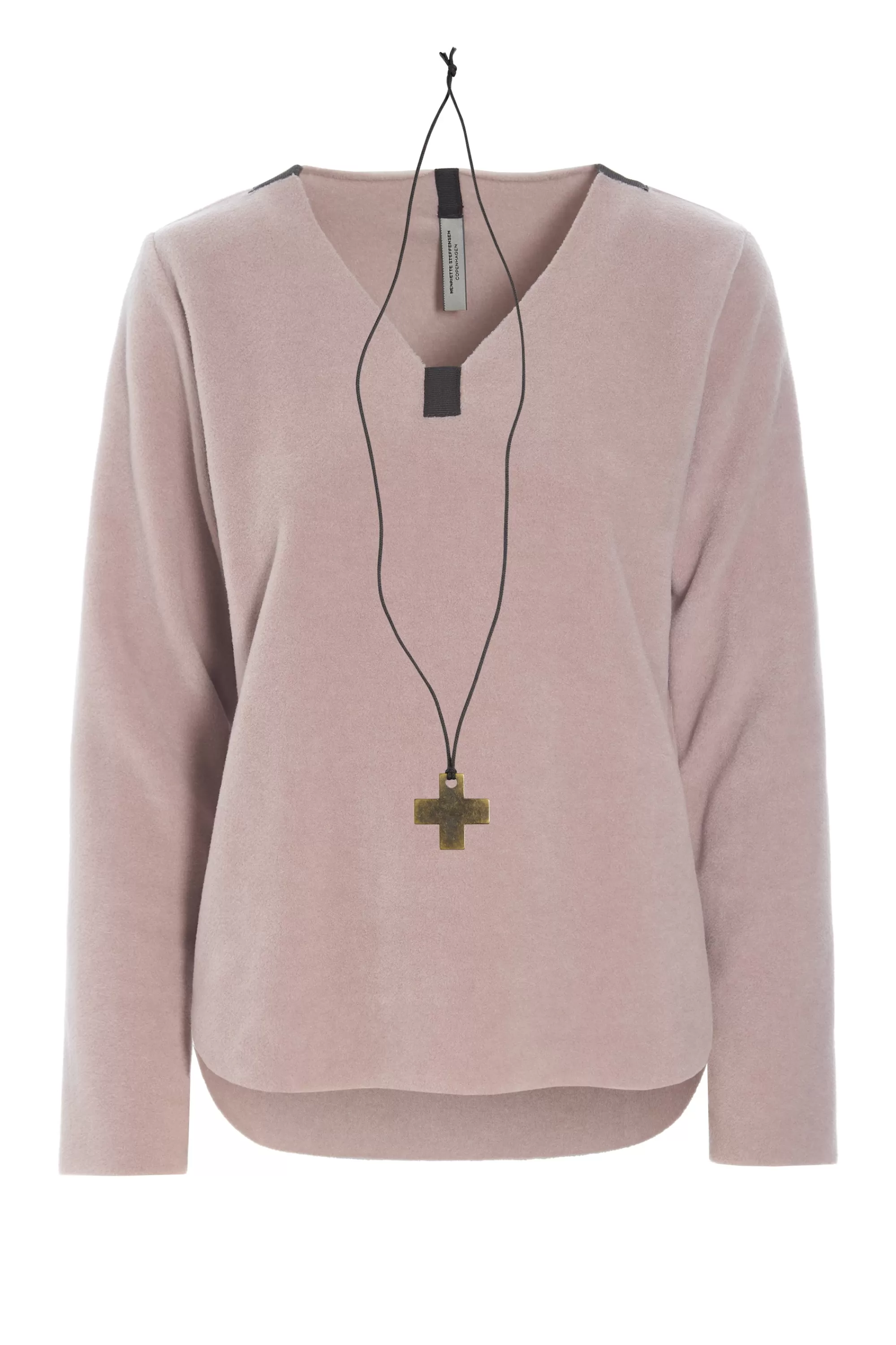 Henriette Steffensen Copenhagen BLUSE M/ HALSKETTE | 1362 NUDE New