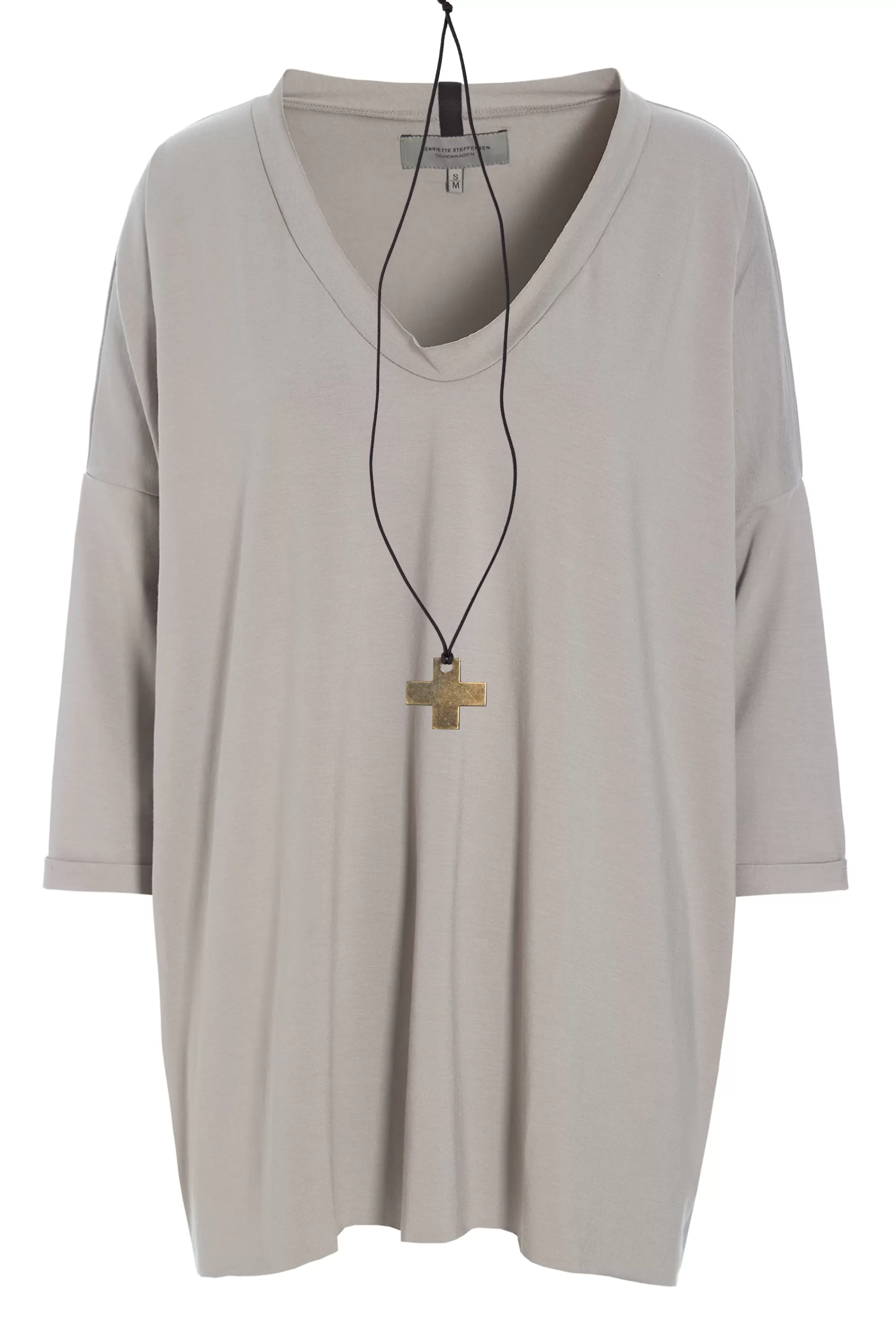 Henriette Steffensen Copenhagen BLUSE M/HALSKETTE | 96083 SAND Cheap