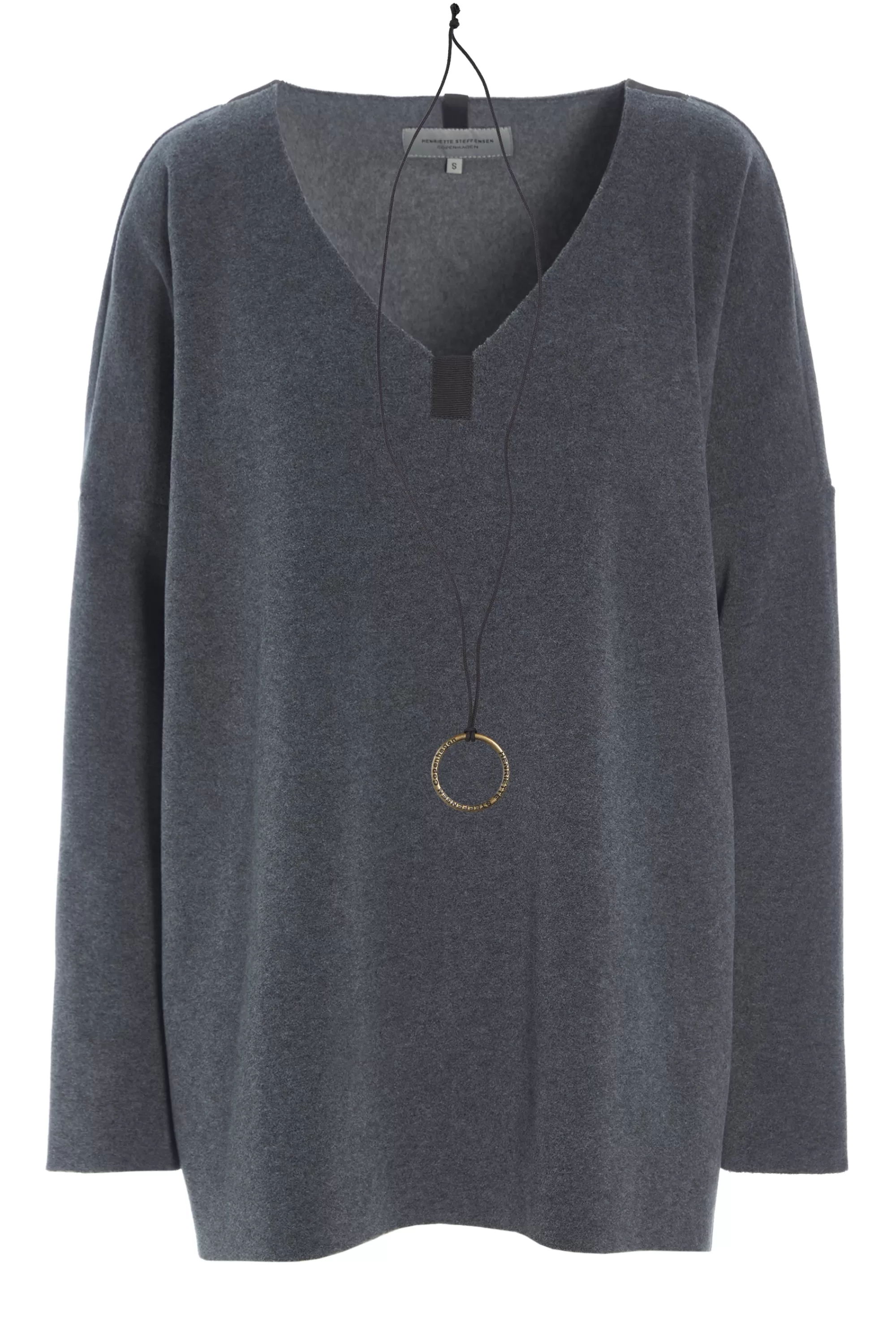 Henriette Steffensen Copenhagen BLUSE V-AUSSCHNITT | 1336 GREY Outlet