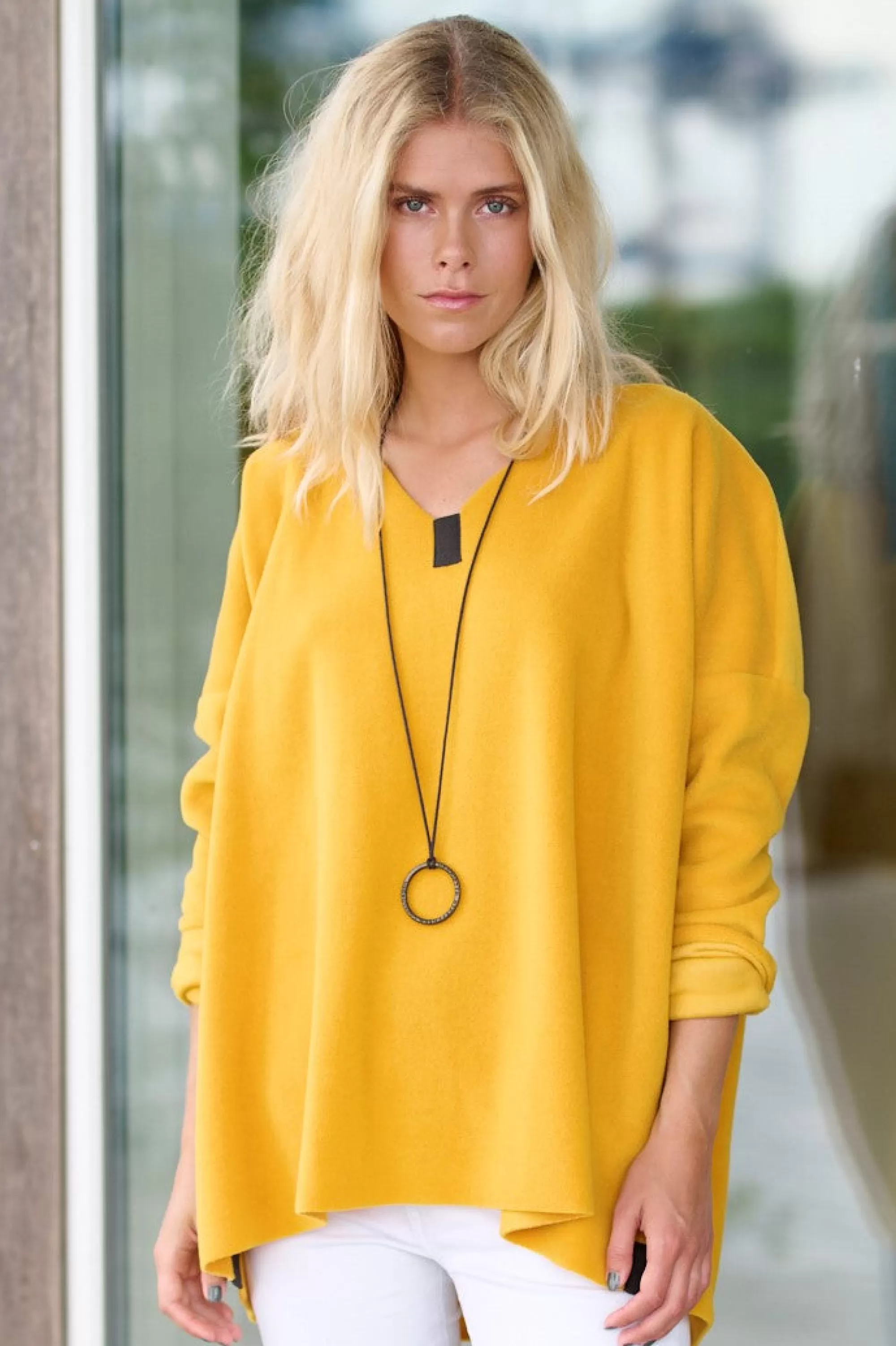 Henriette Steffensen Copenhagen BLUSE V-AUSSCHNITT | 1336 SAFRAN Store
