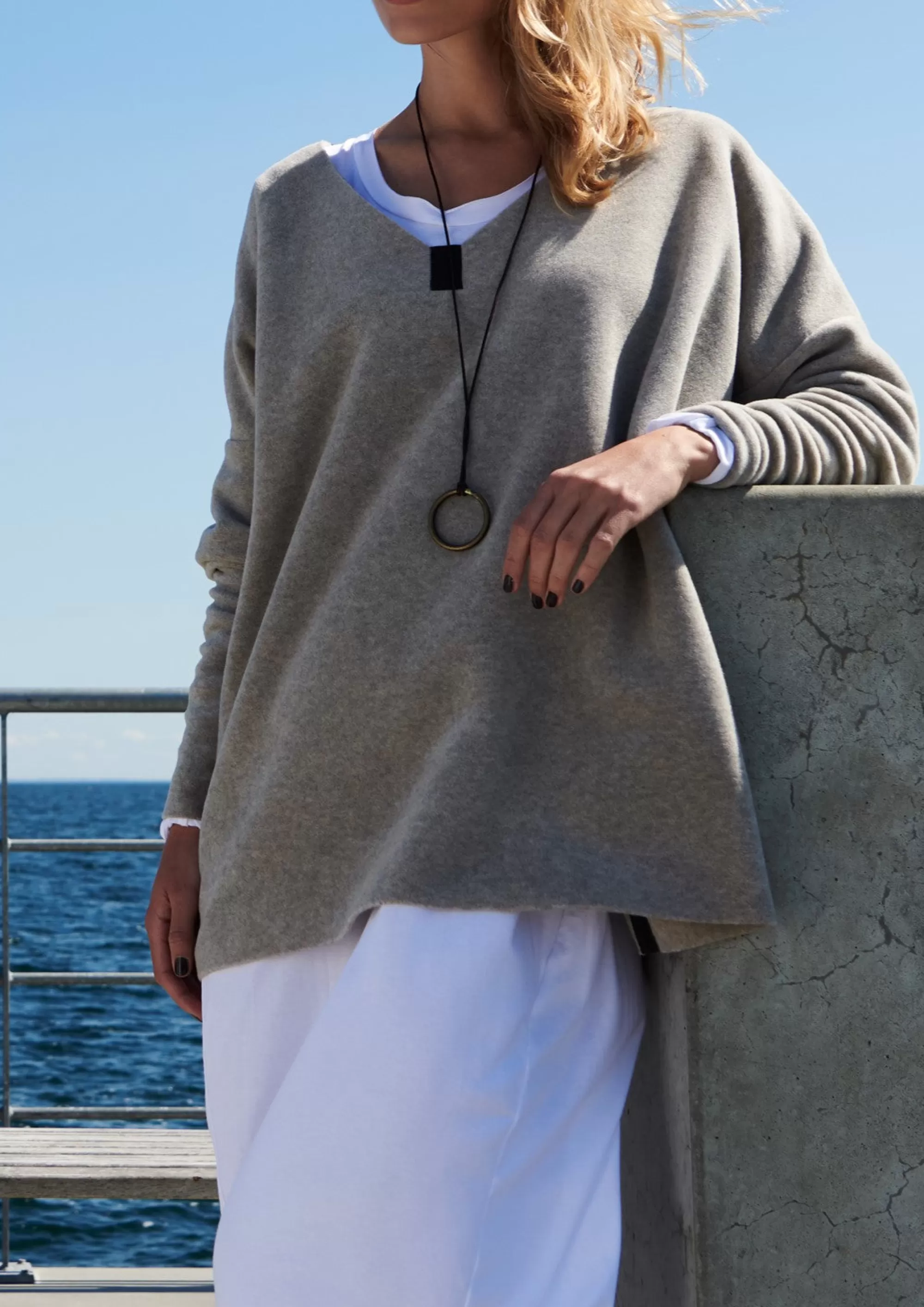 Henriette Steffensen Copenhagen BLUSE V-AUSSCHNITT | 1336 SAND Sale