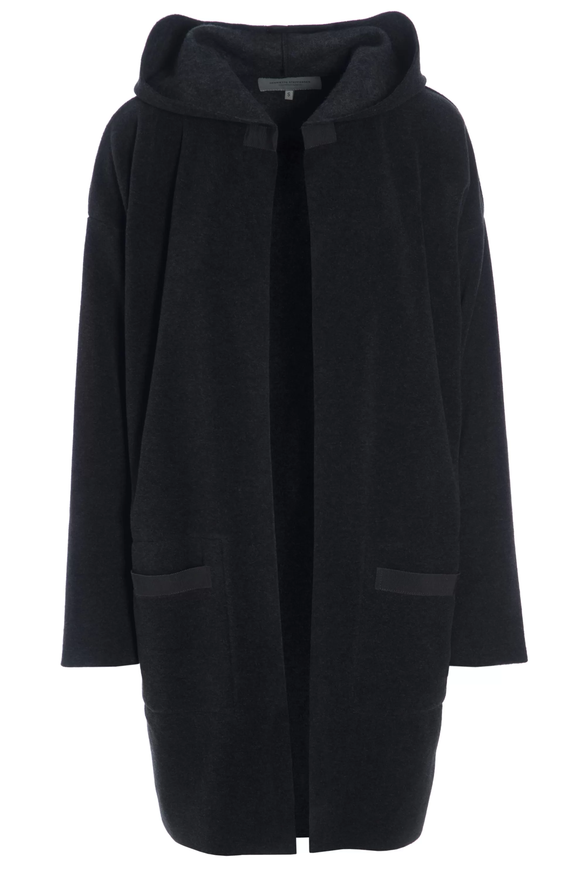 Henriette Steffensen Copenhagen CARDIGAN MIT KAPUZE | 7118 SOFT BLACK Shop