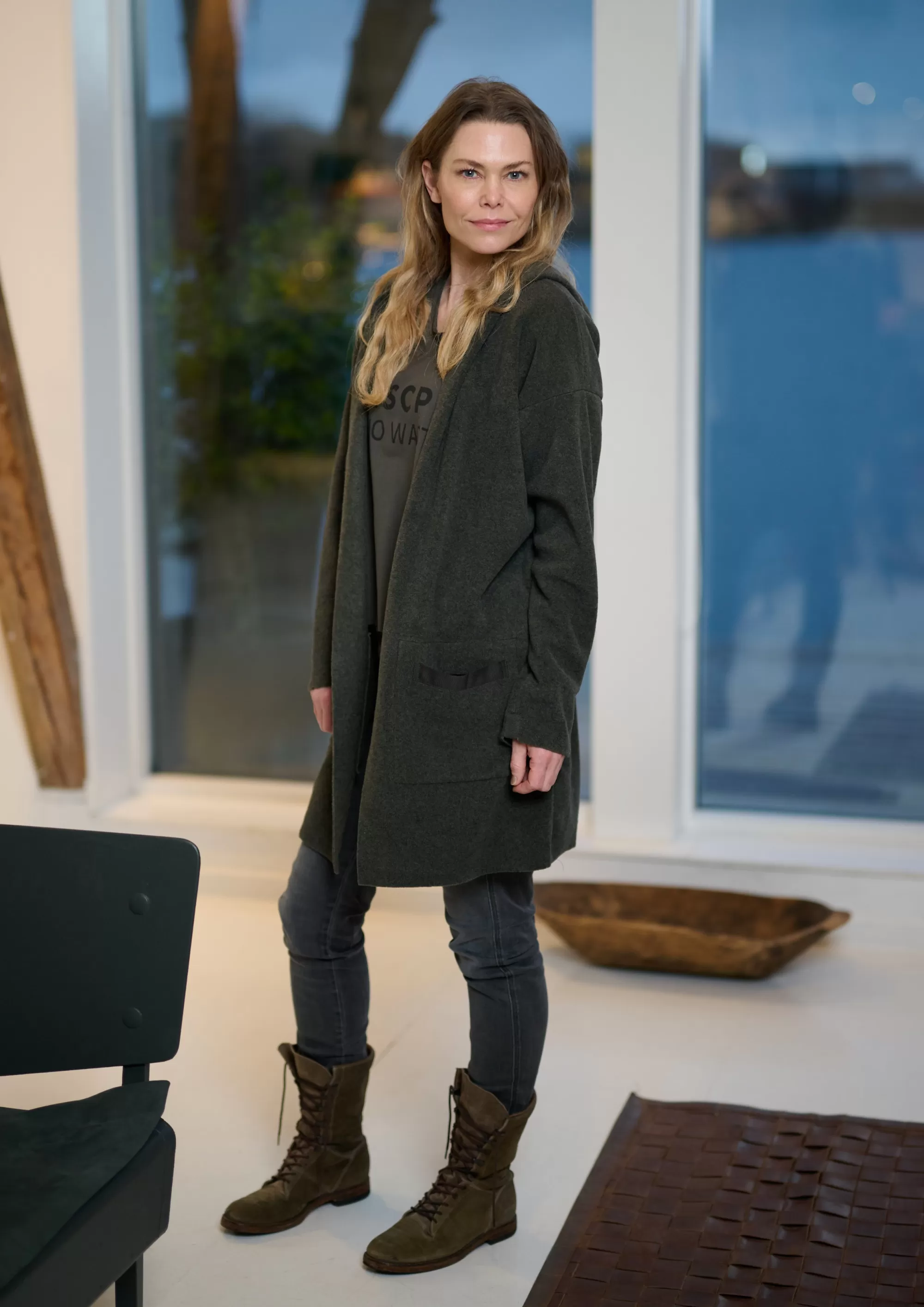 Henriette Steffensen Copenhagen CARDIGAN MIT KAPUZE | 7118 SOFT BLACK Shop