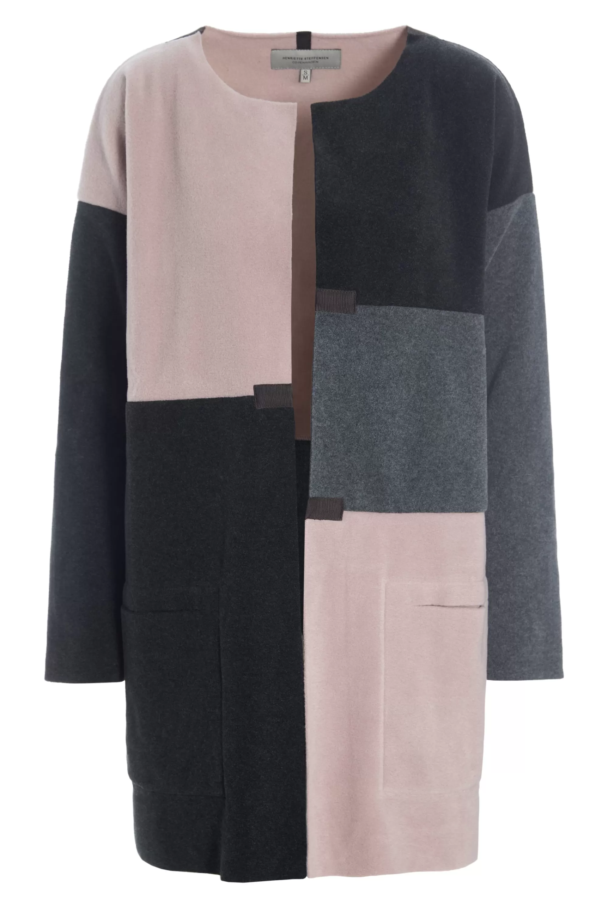 Henriette Steffensen Copenhagen CARDIGAN PATCH | 7161 GREY/NUDE/SB Outlet
