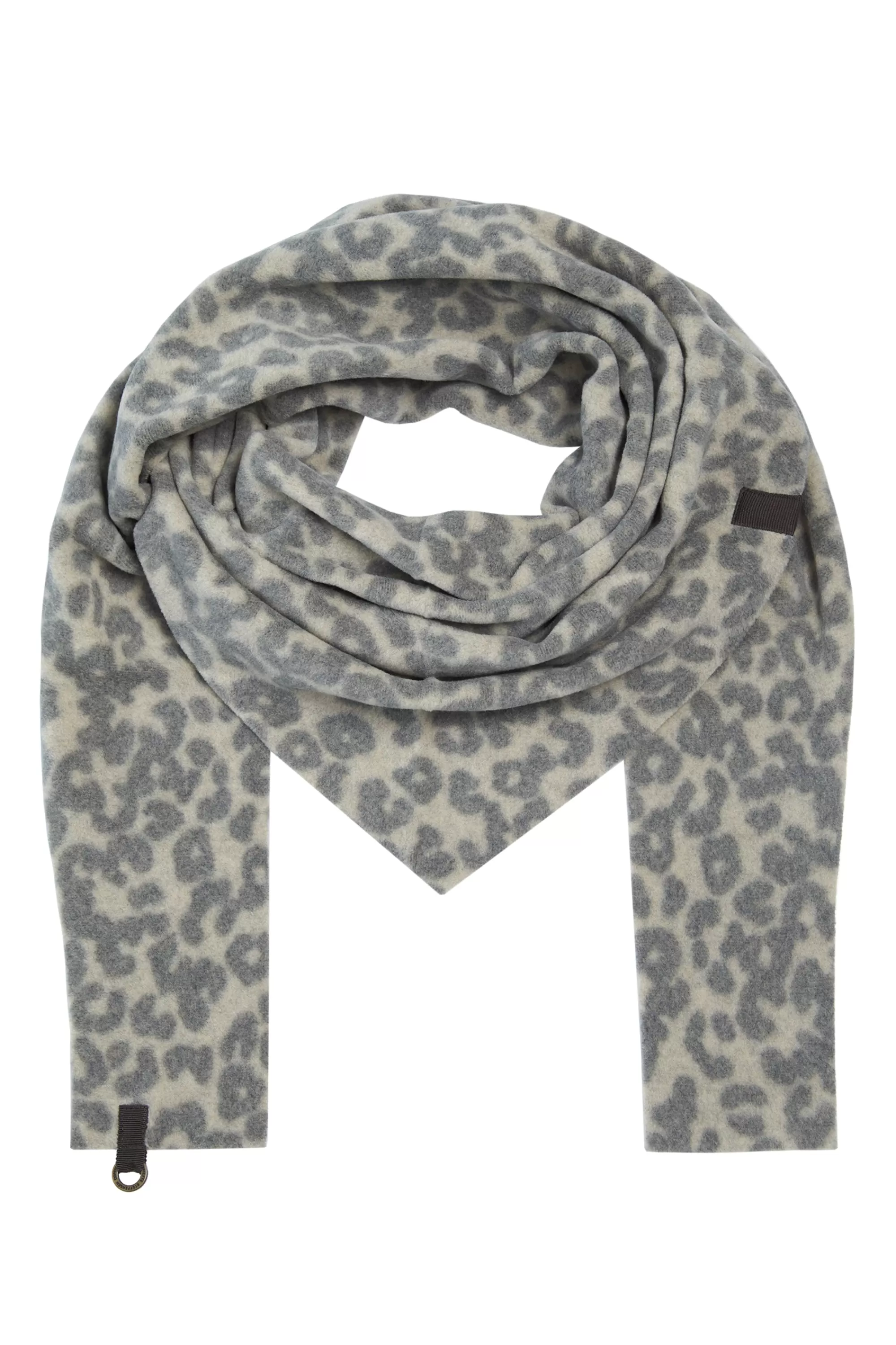Henriette Steffensen Copenhagen DREIECKIGER SCHAL | 4051P LEOPARD grey Store