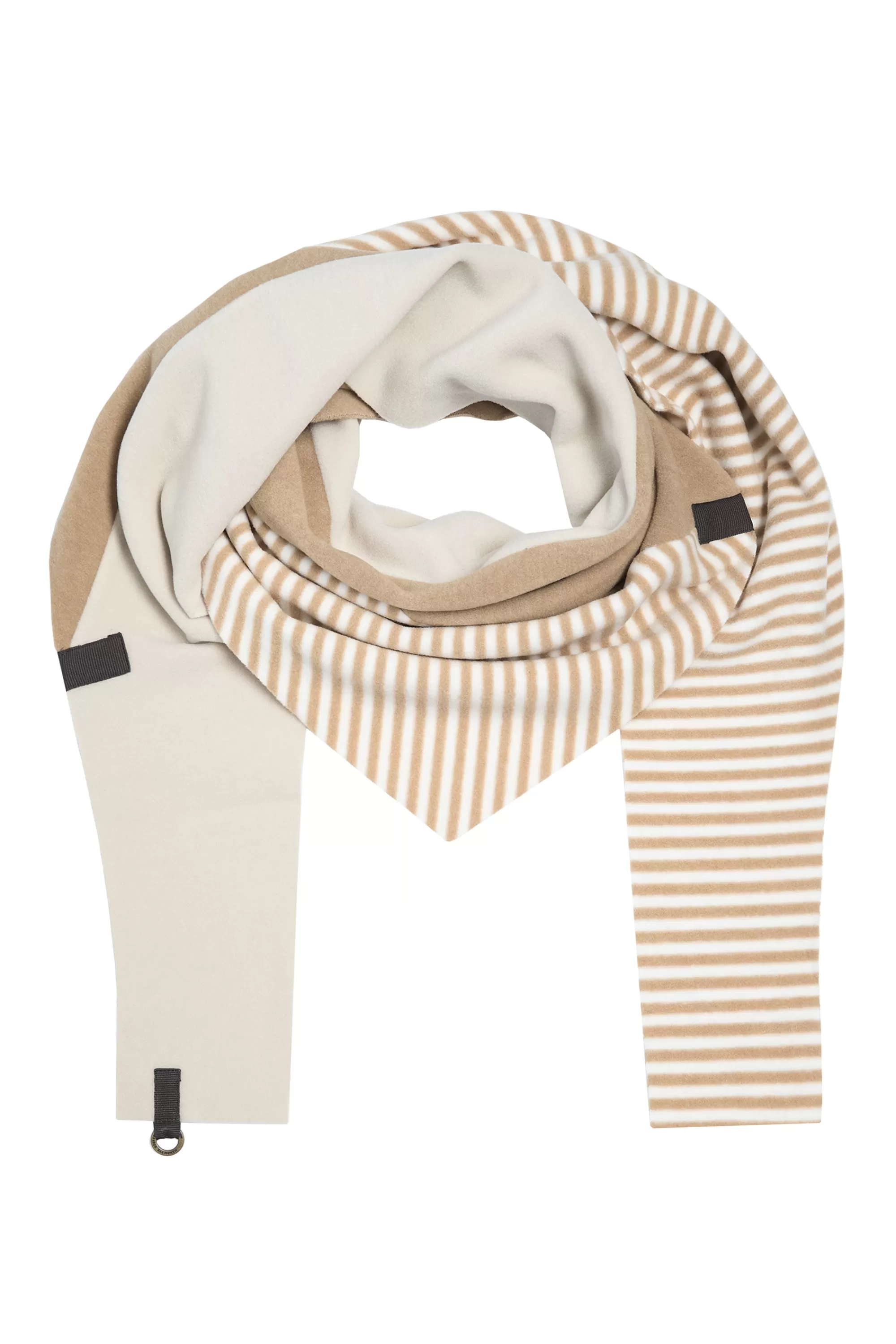 Henriette Steffensen Copenhagen DREIECKIGER SCHAL NO WASTE | 4078NW CAMEL/STRIPES C&OW/KIT Flash Sale