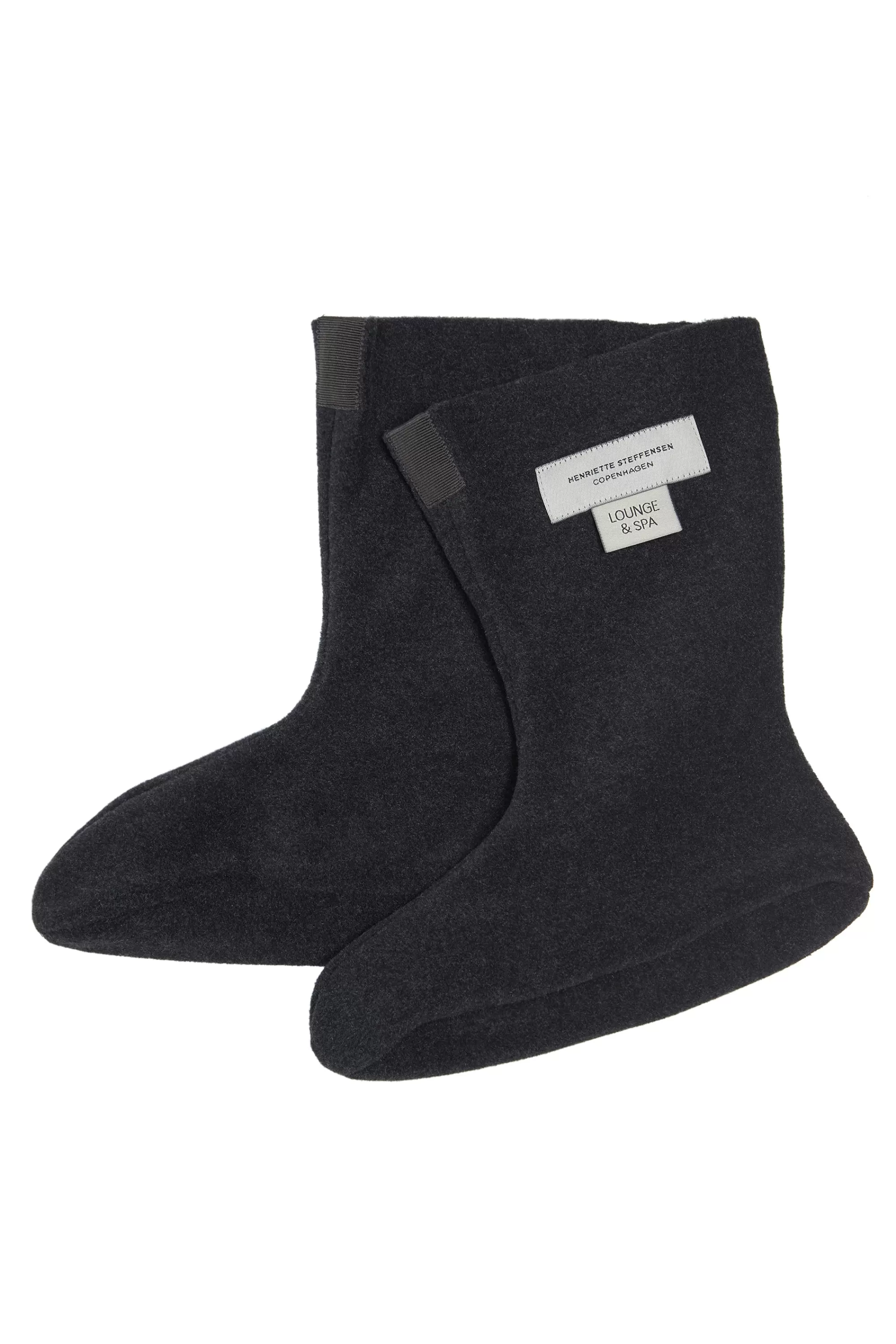 Henriette Steffensen Copenhagen FLEECE SOCKEN DAMEN | 4090 SOFT BLACK Flash Sale