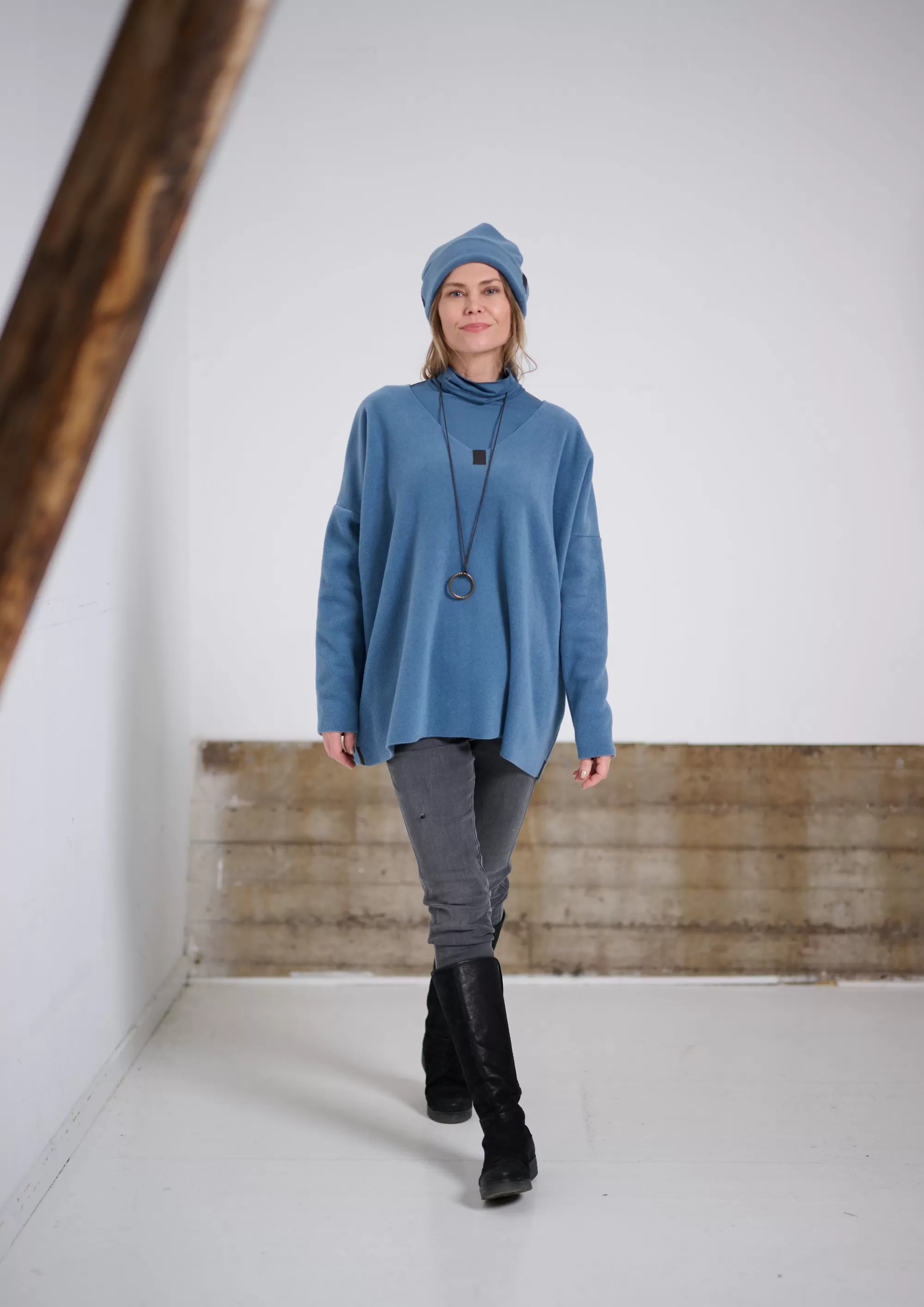 Henriette Steffensen Copenhagen HUT BEANIE | 4071 DUSTY BLUE Online