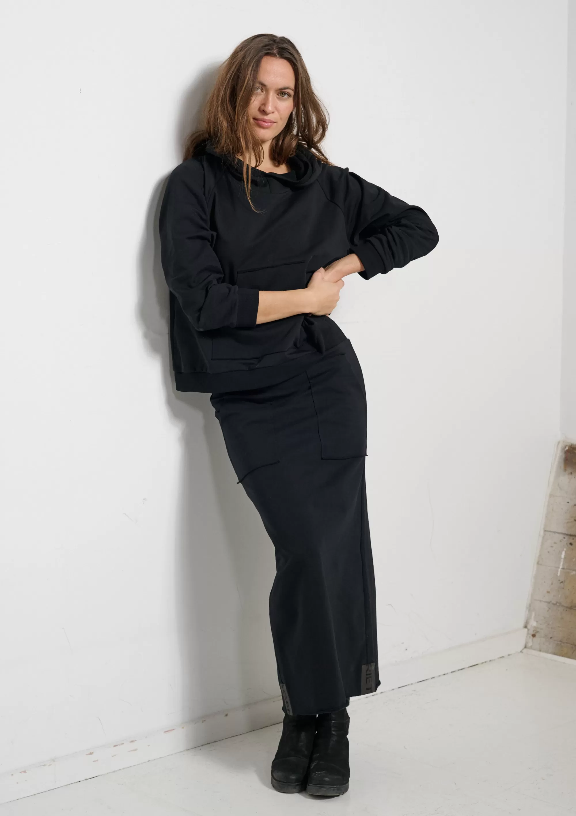 Henriette Steffensen Copenhagen KAPUZENPULLI | 71009 BLACK Online