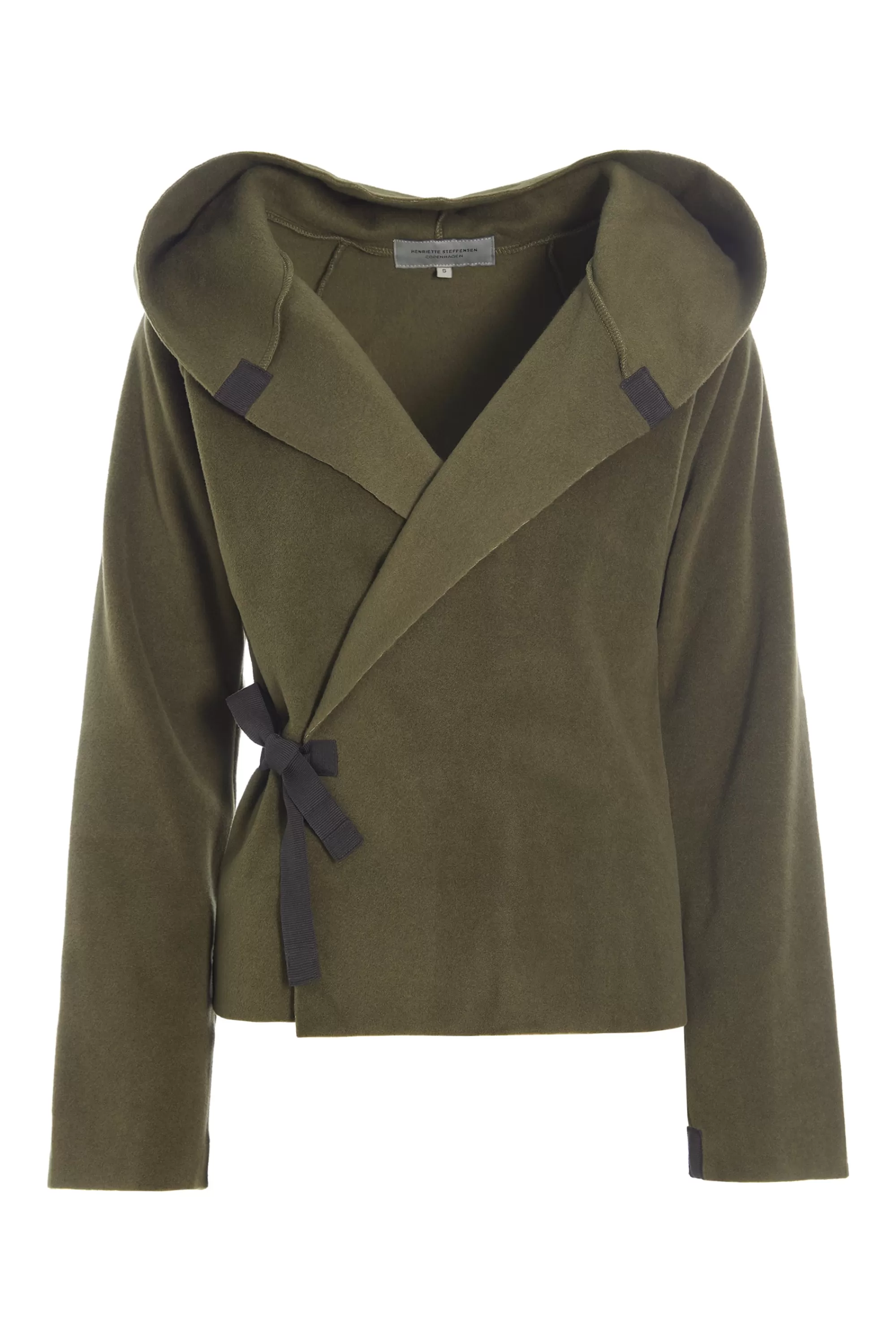 Henriette Steffensen Copenhagen KLASSISCHE FLEECE WICKEL CARDIGAN | 1009 MOSS New