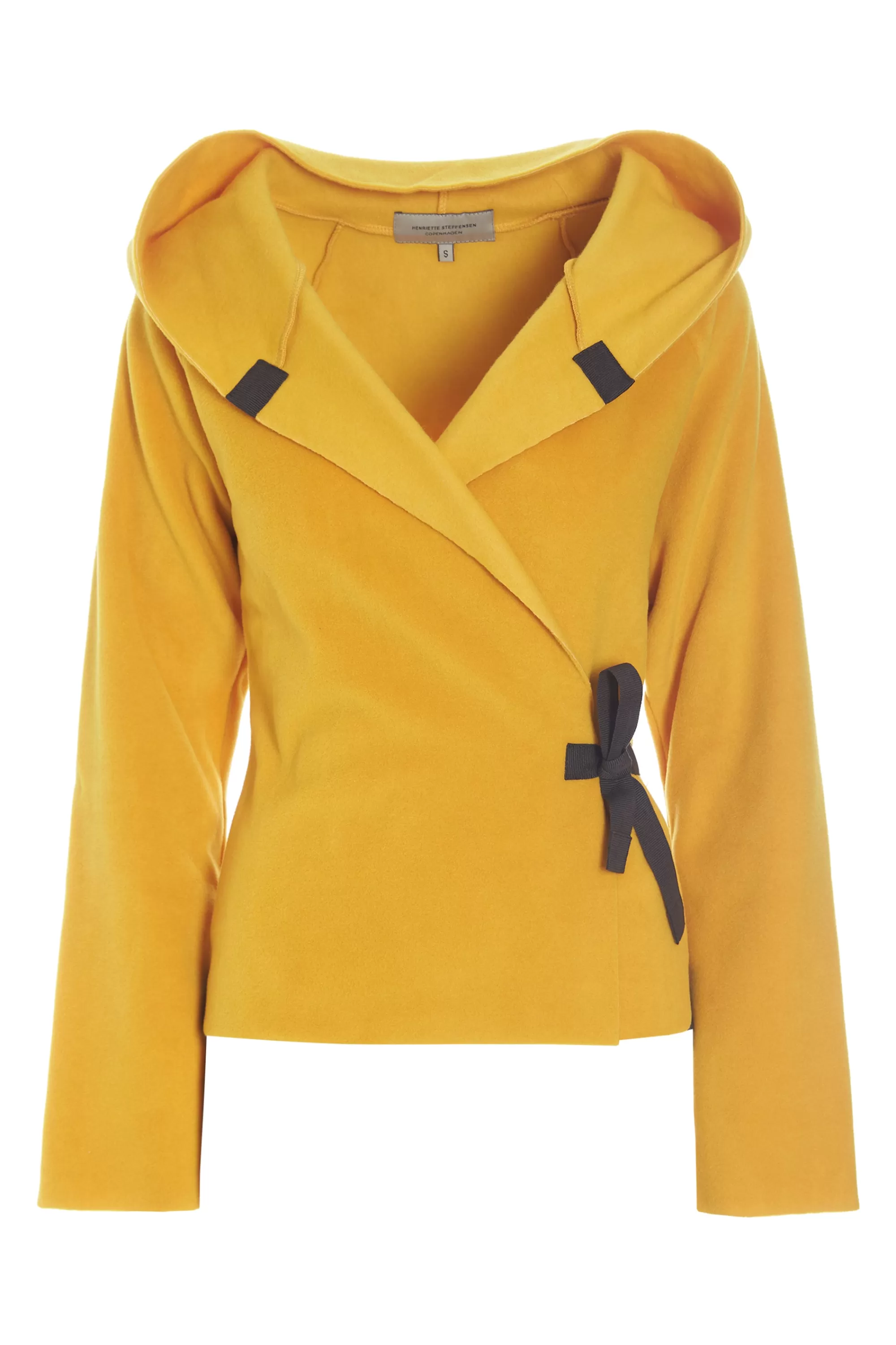 Henriette Steffensen Copenhagen KLASSISCHE FLEECE WICKEL CARDIGAN | 1009 SAFRAN Store