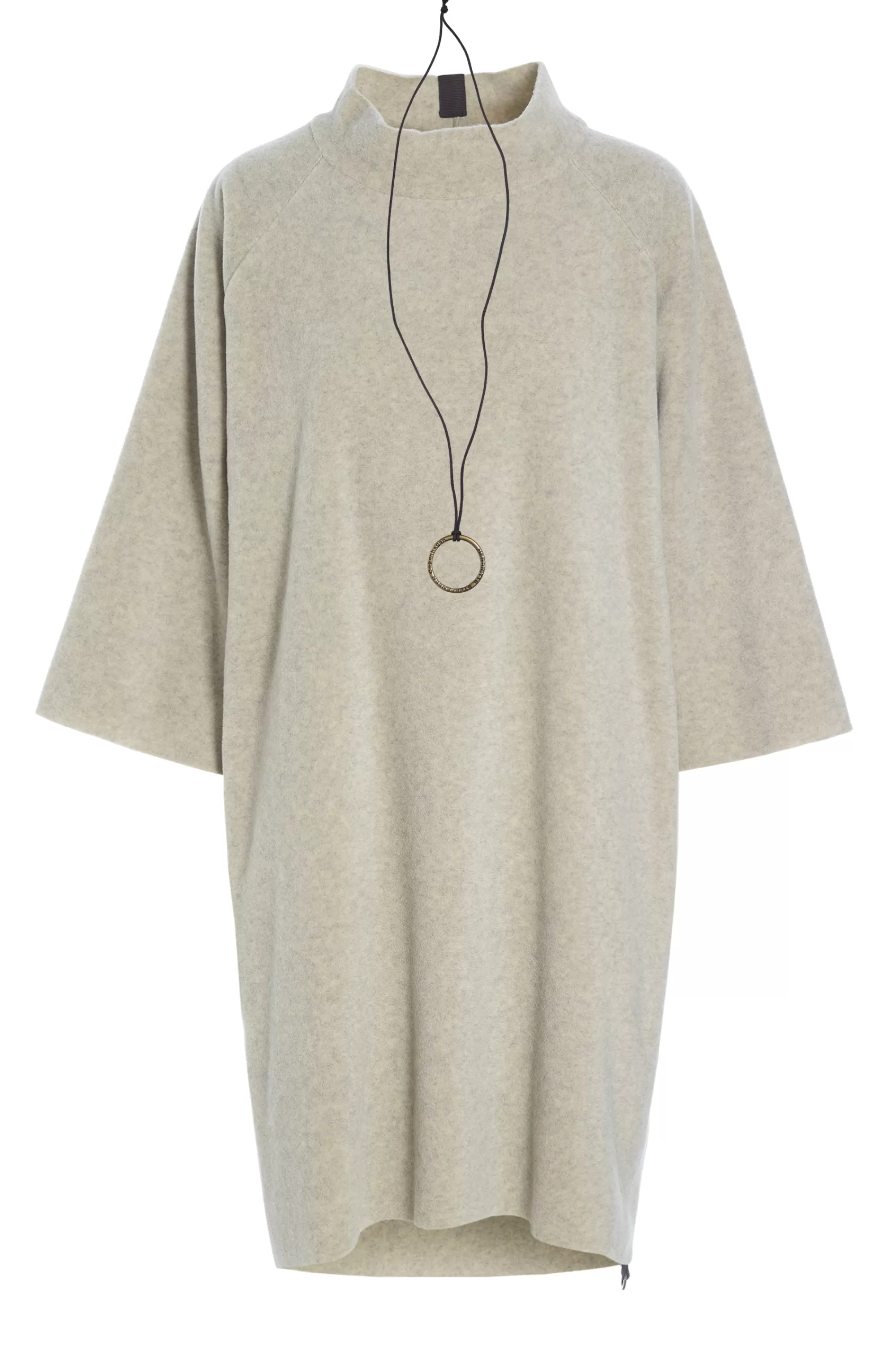 Henriette Steffensen Copenhagen KLEID MIT HOHEM HALS | 3243 SAND Fashion
