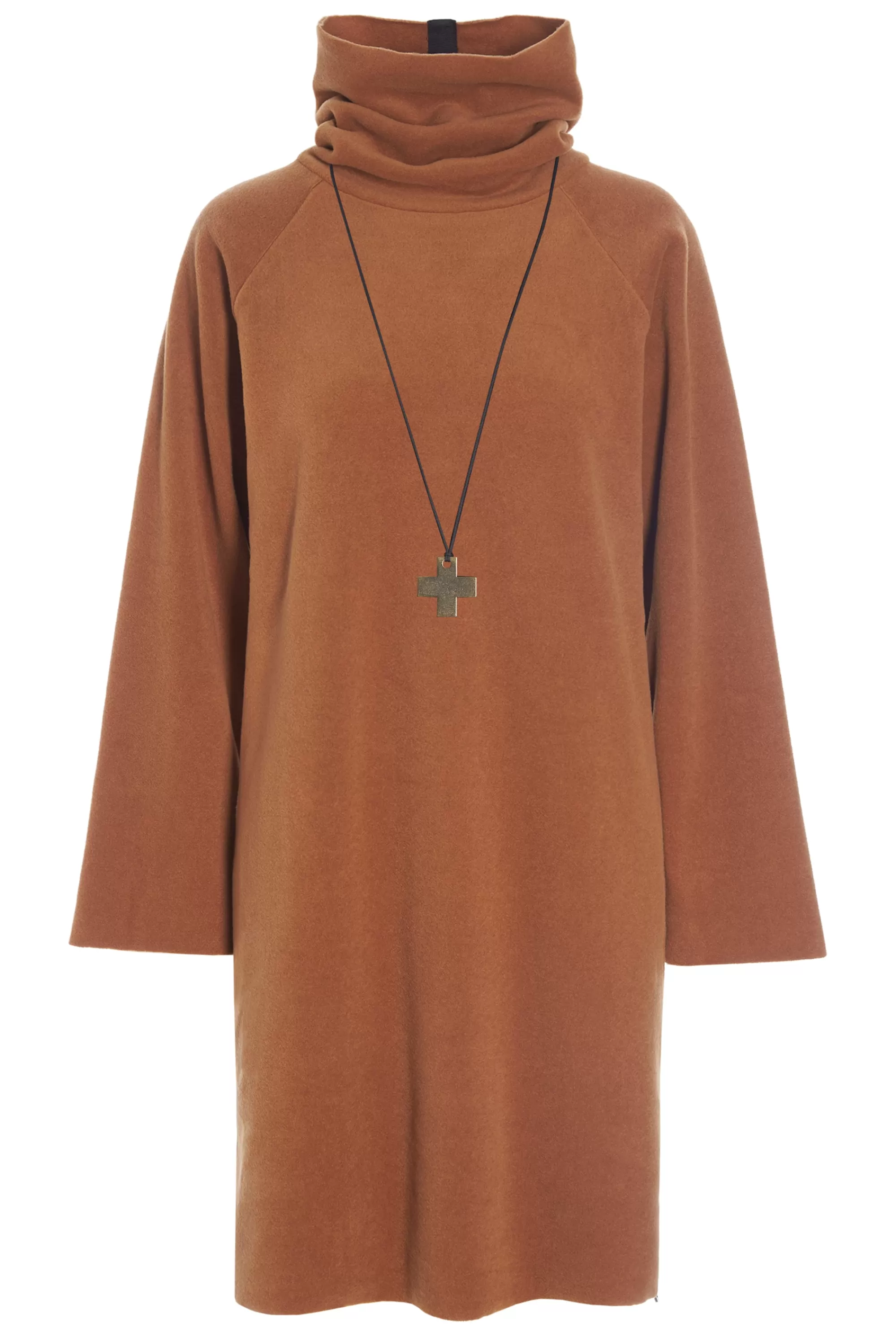 Henriette Steffensen Copenhagen KLEID MIT HOHEM HALS | 3246 RUST Fashion