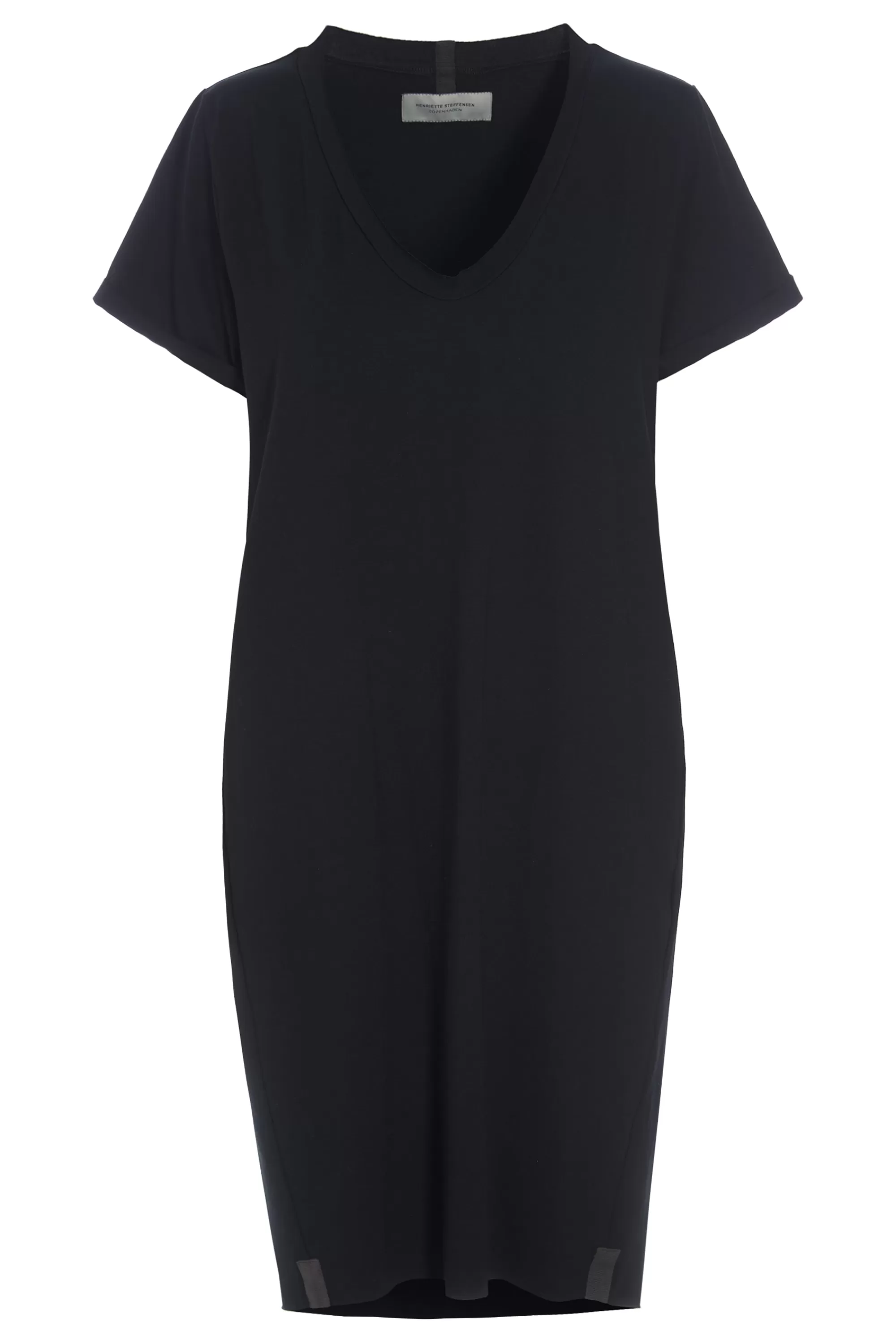 Henriette Steffensen Copenhagen KLEID V-NECK | 98049 BLACK Cheap
