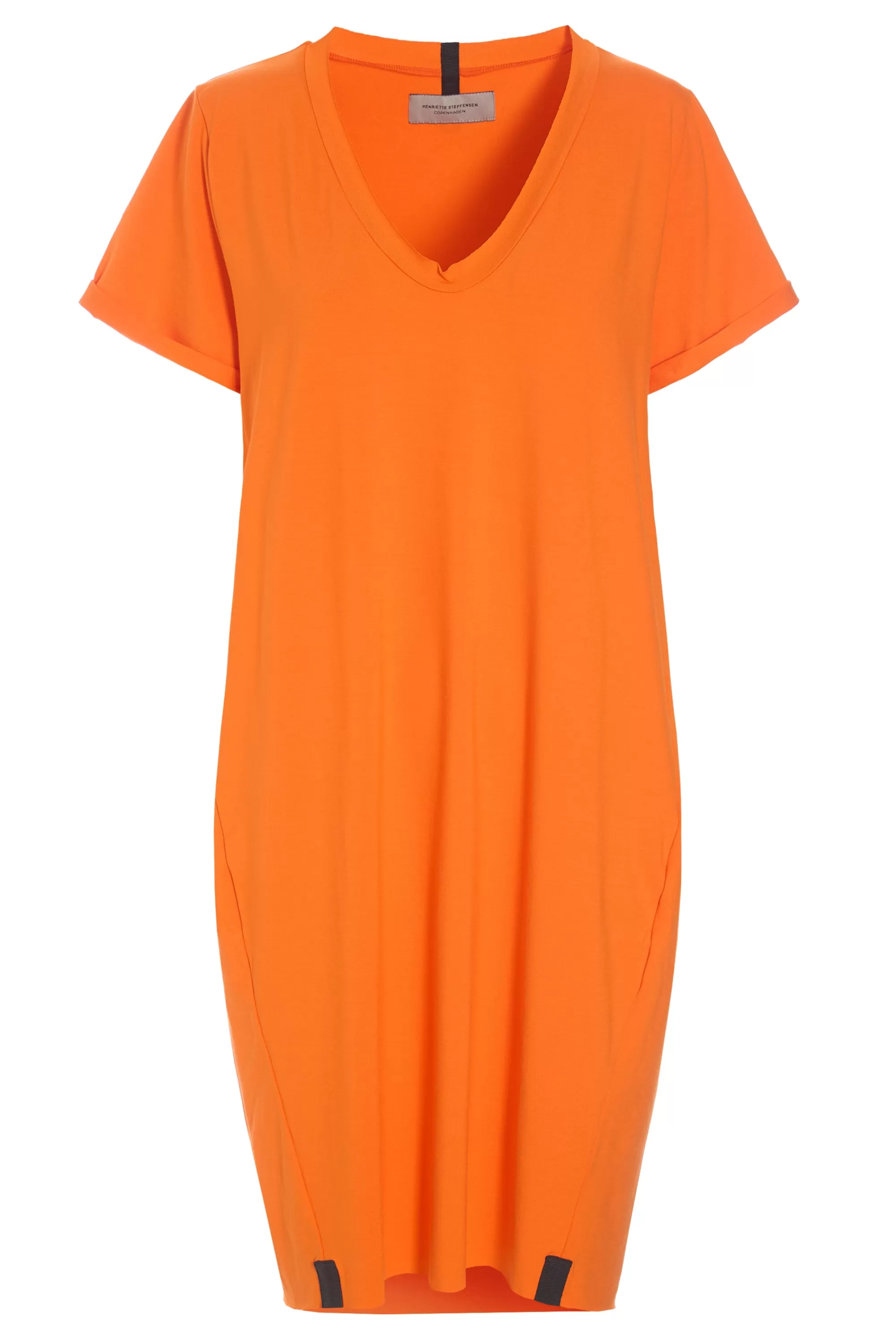 Henriette Steffensen Copenhagen KLEID V-NECK | 98049 ORANGE Online