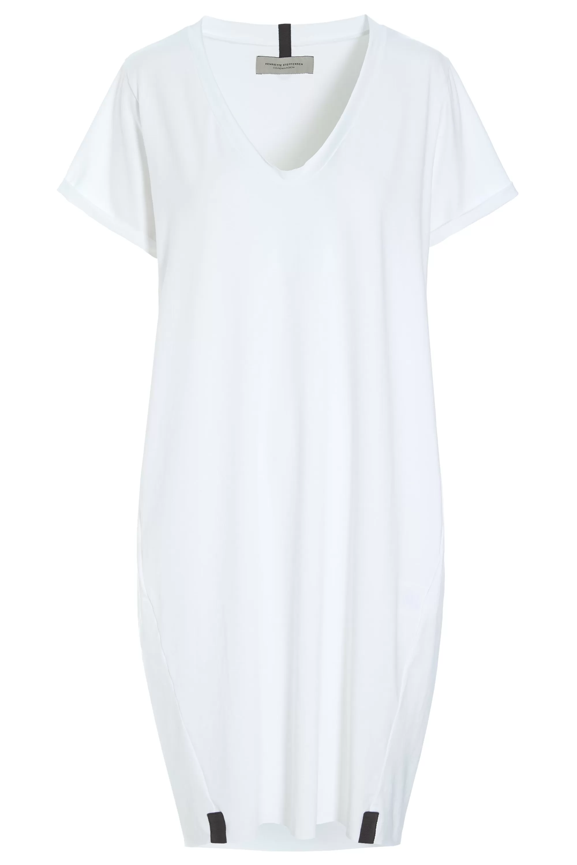 Henriette Steffensen Copenhagen KLEID V-NECK | 98049 WHITE Discount