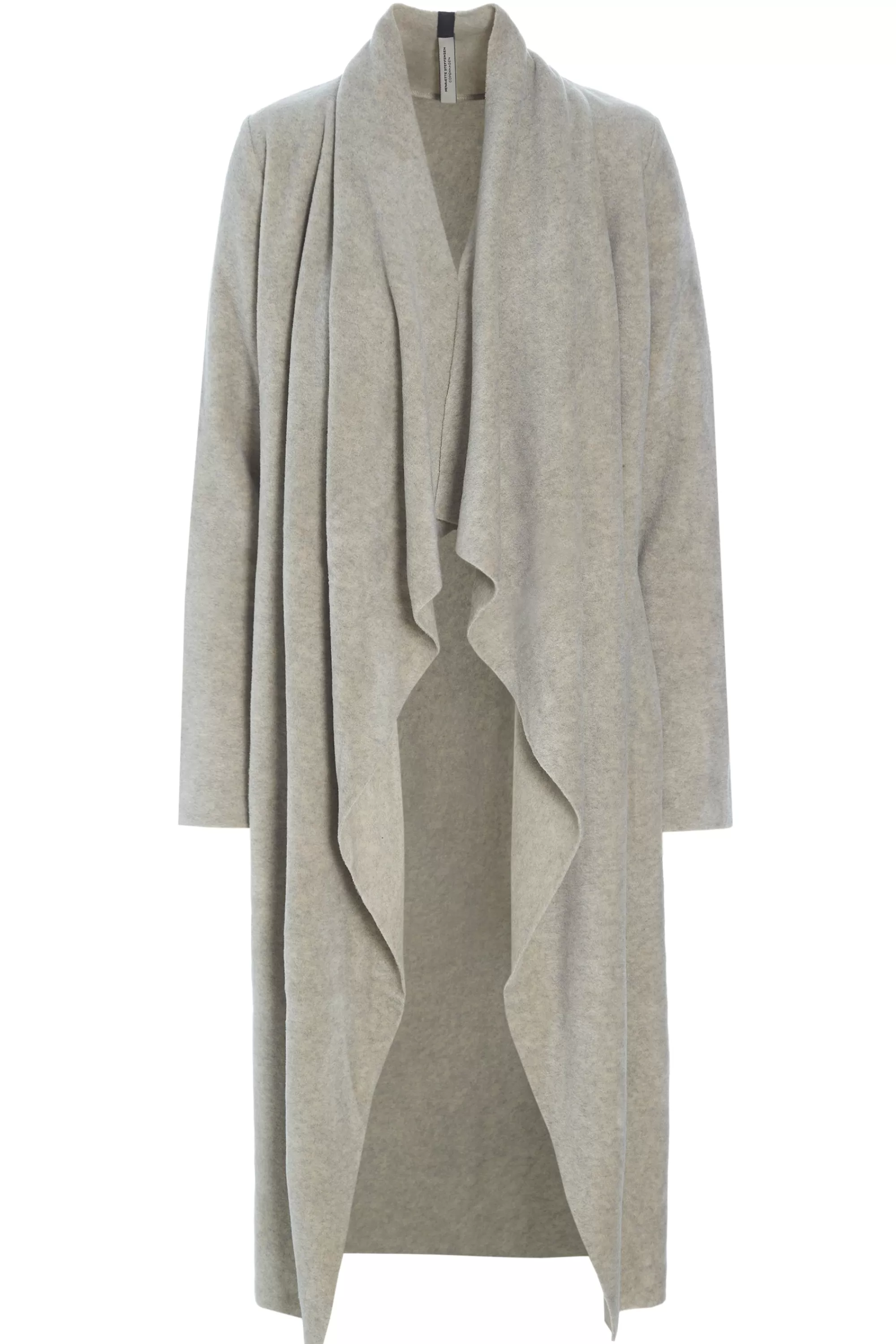 Henriette Steffensen Copenhagen LANGE CARDIGAN M/ WASSERFALL | 7131 SAND Discount