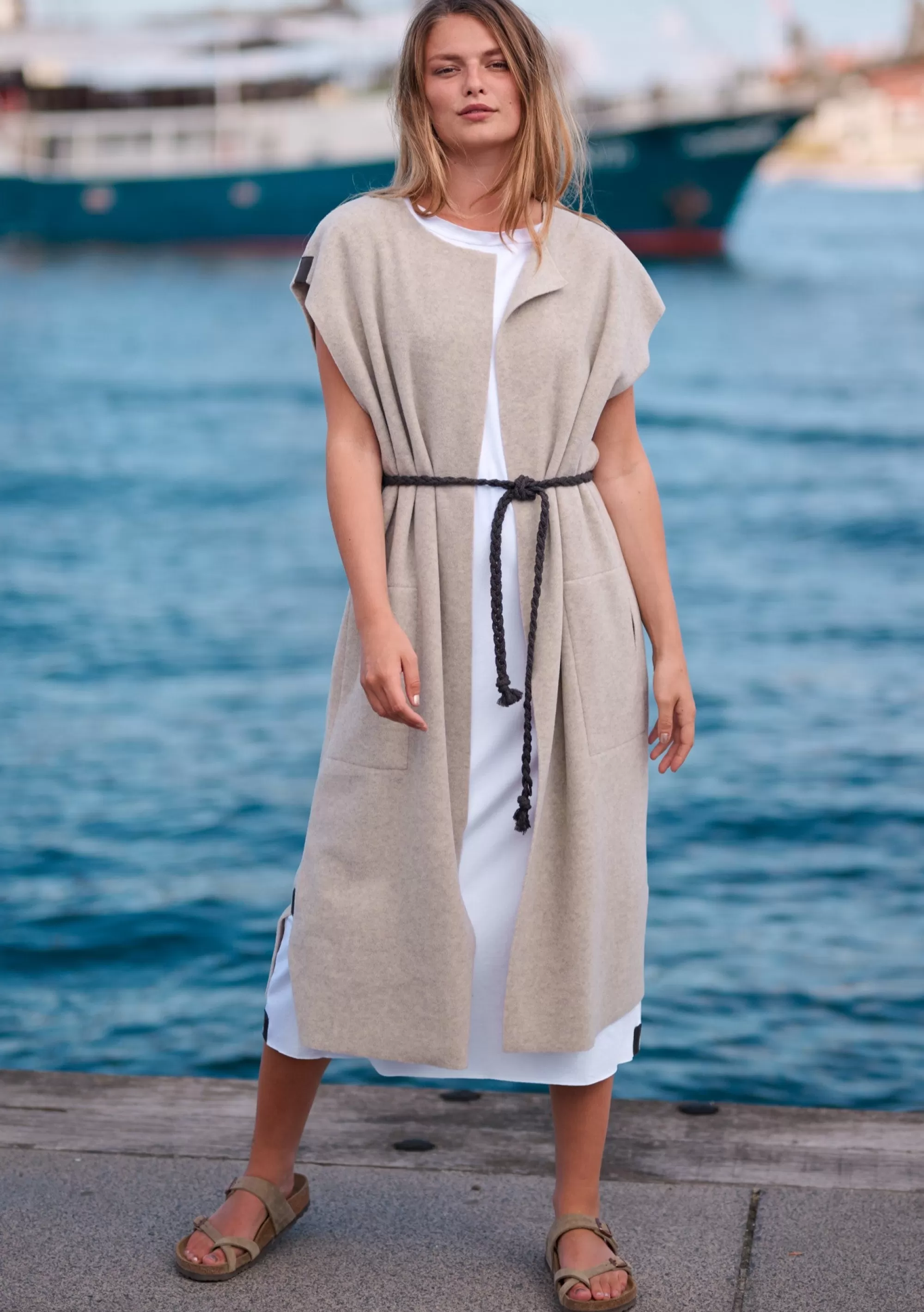 Henriette Steffensen Copenhagen LANGE WESTE | 7169 SAND Fashion