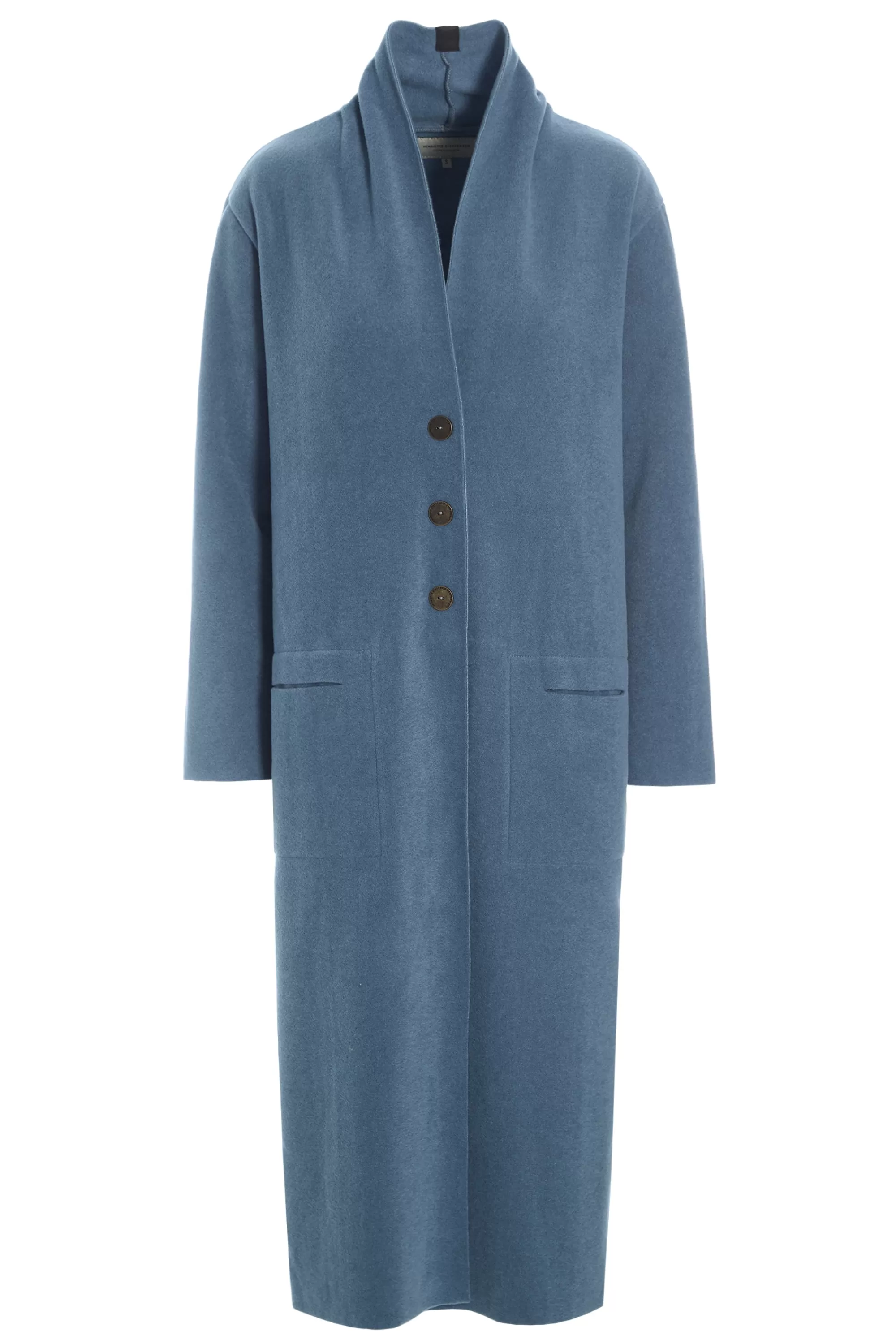 Henriette Steffensen Copenhagen LANGER CARDIGAN | 7162 DUSTY BLUE New
