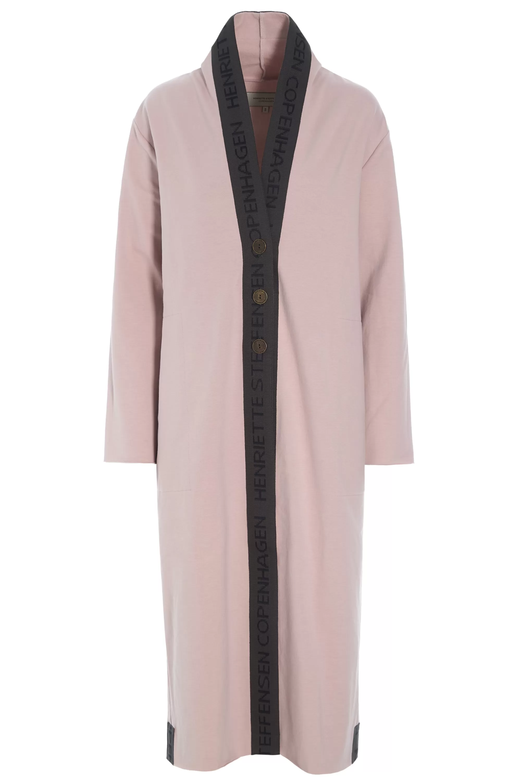Henriette Steffensen Copenhagen LANGER CARDIGAN MIT MESSINGKNÖPFEN | 77003 NUDE Cheap